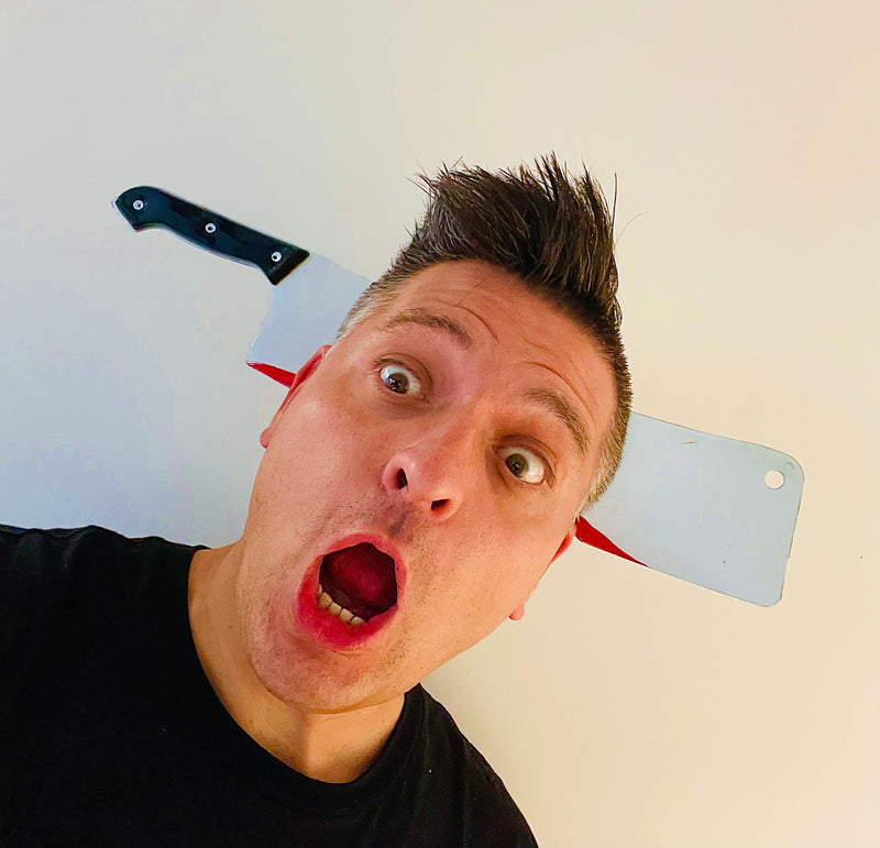 Butcher Knife Thru Head Joke Toy