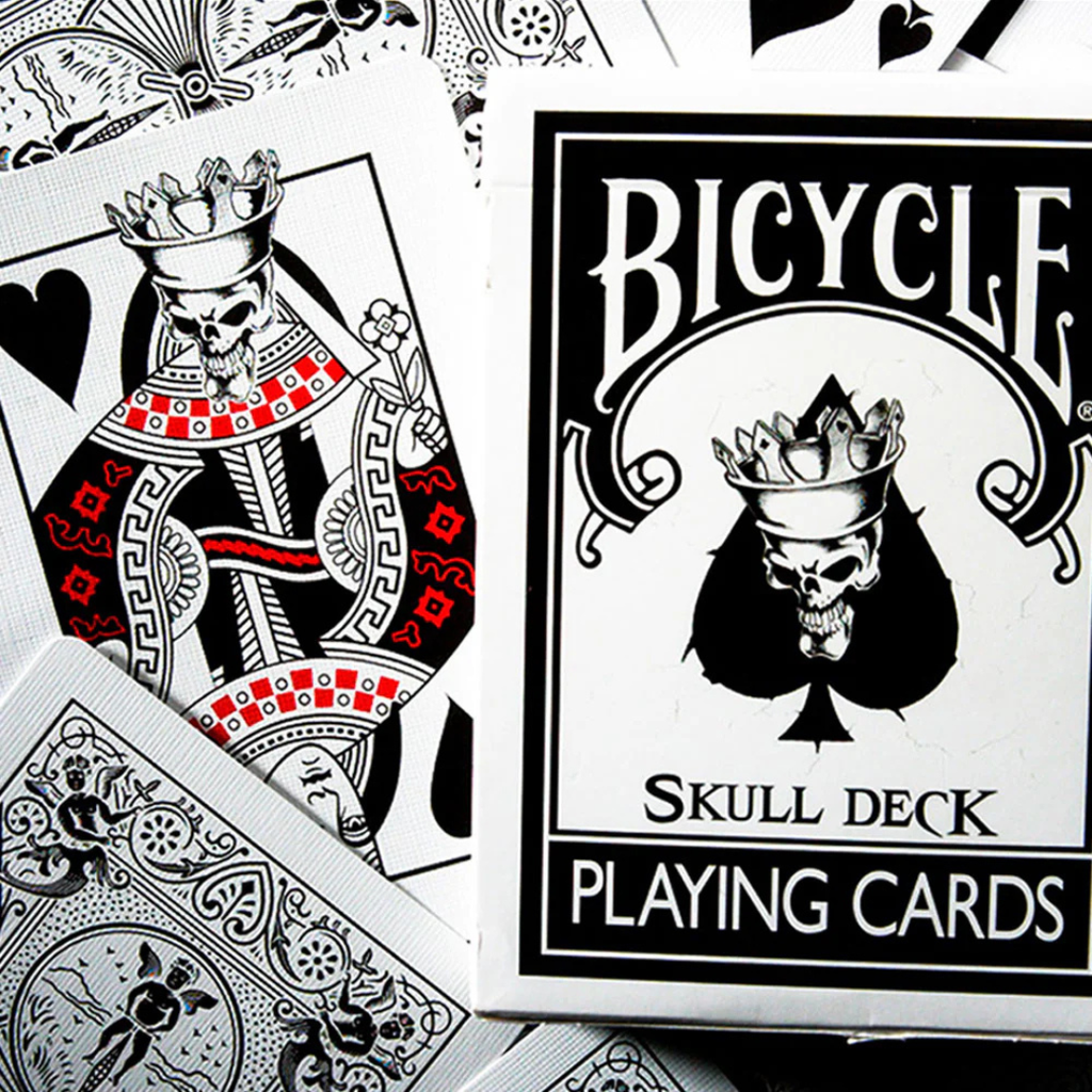 skull deck bicycle playing cards