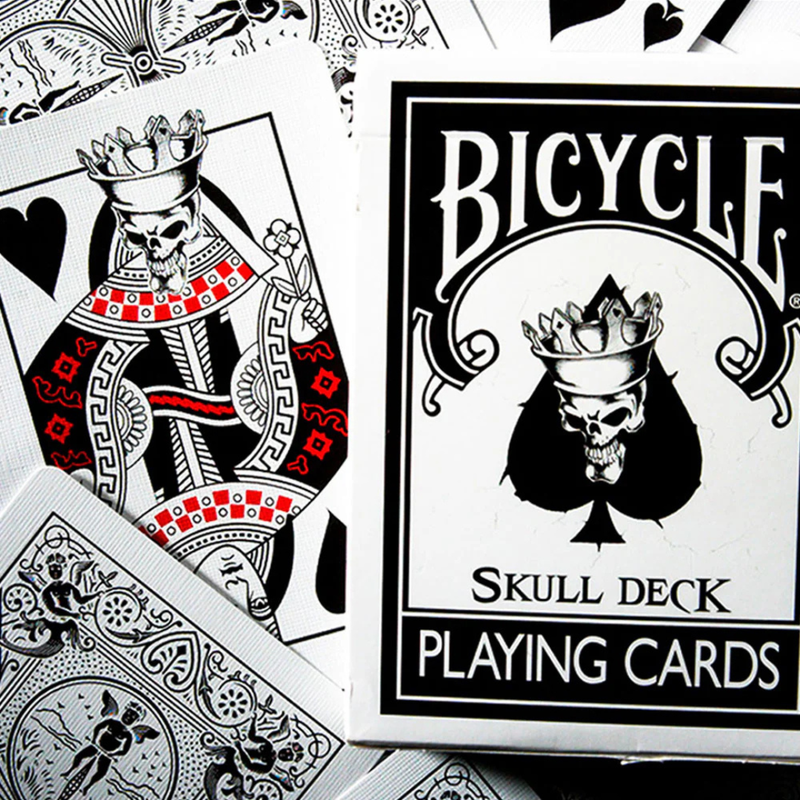 skull deck bicycle playing cards