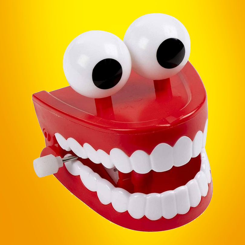 CHATTERING TEETH JOKE TOY