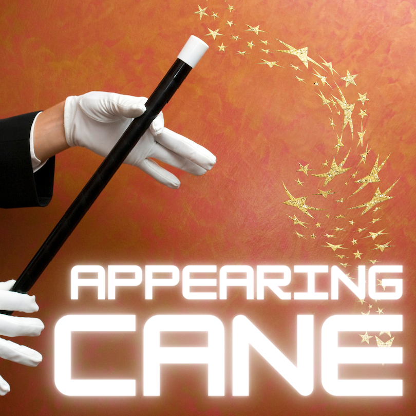 ULTRA APPEARING CANE - BLACK METAL