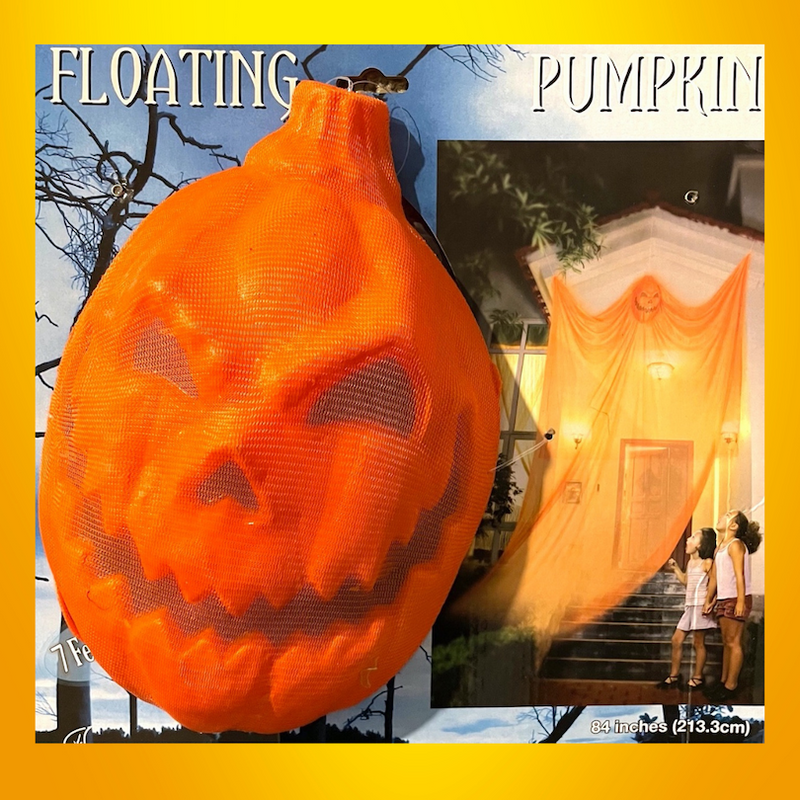 FLOATING HANGING PUMPKIN GHOST | 2 METRES