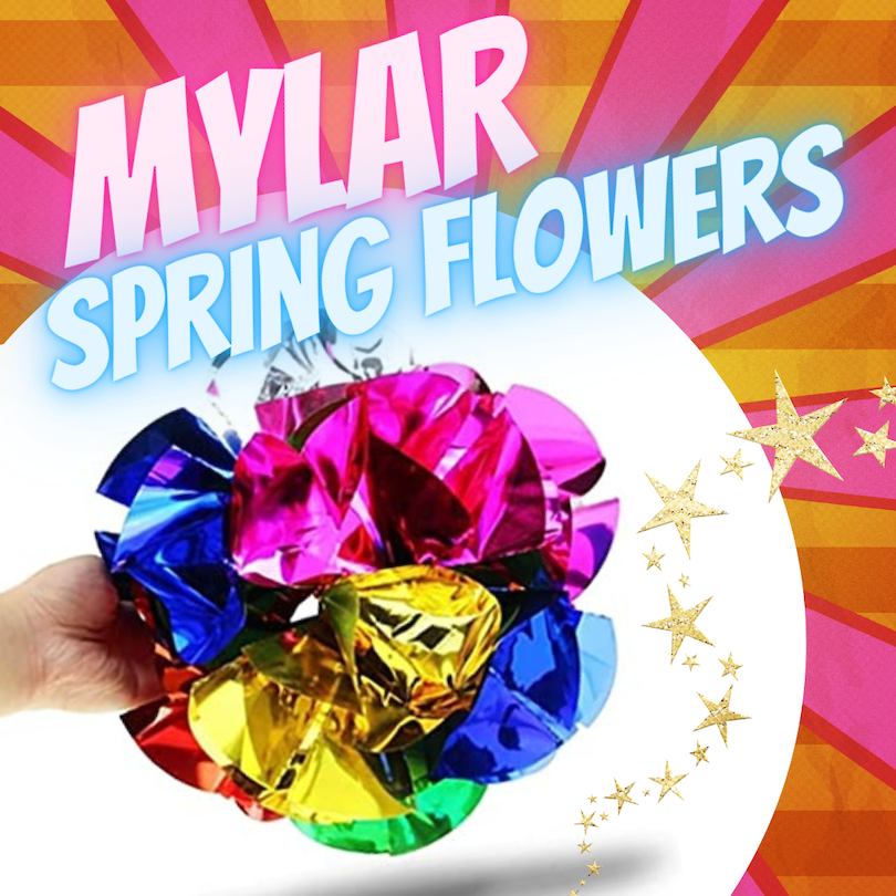 MYLAR SPRING FLOWERS
