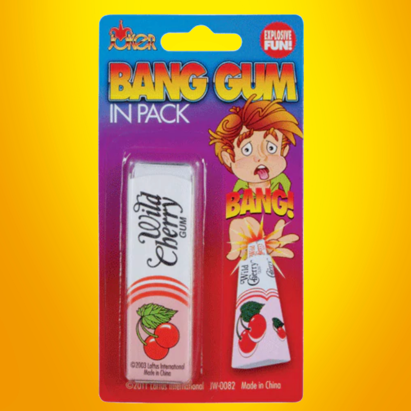 EXPLODING CHEWING GUM JOKE TOY