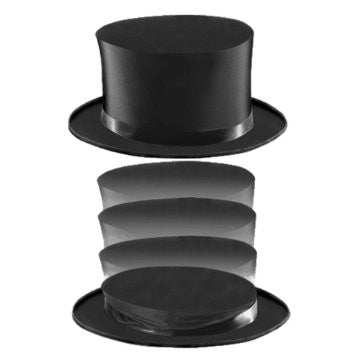 Collapsible Folding Top Hat