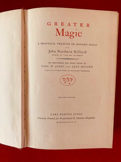 JOHN NORTHERN HILLIARD'S GREATER MAGIC - BOOK