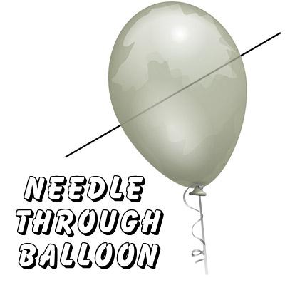 NEEDLE THRU BALLOON