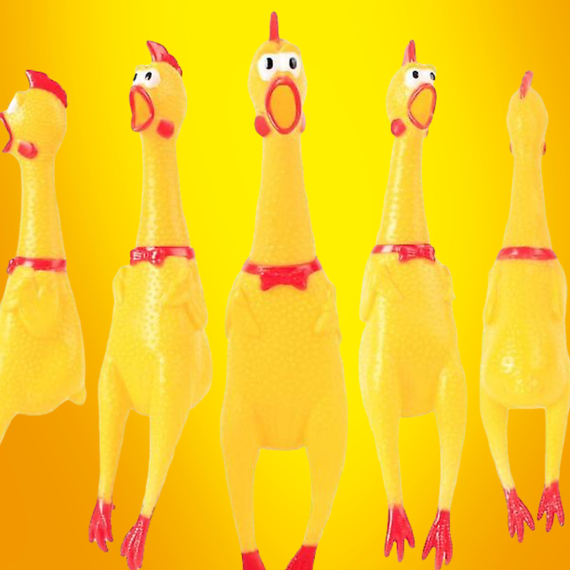 RUBBER CHICKEN JOKE TOY