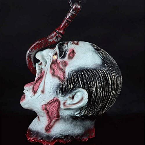 SEVERED HEAD ON HOOK