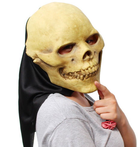 HOODED SKULL - LATEX MASK