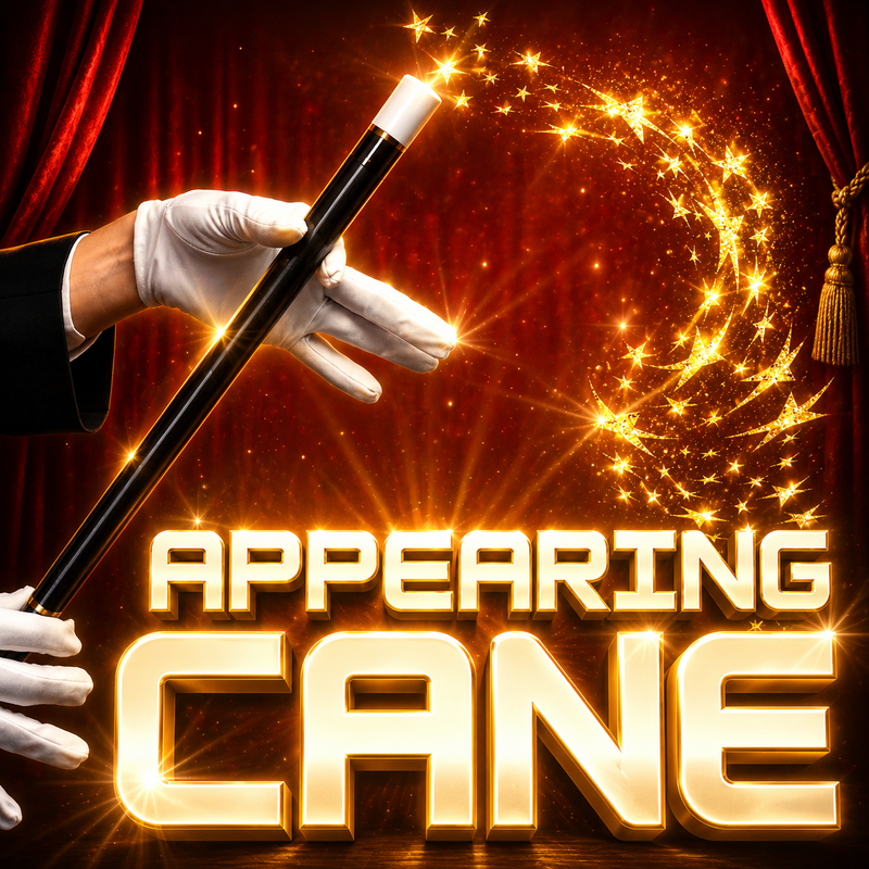 ULTRA APPEARING CANE - BLACK METAL MAGIC SHOP AUSTRALIA