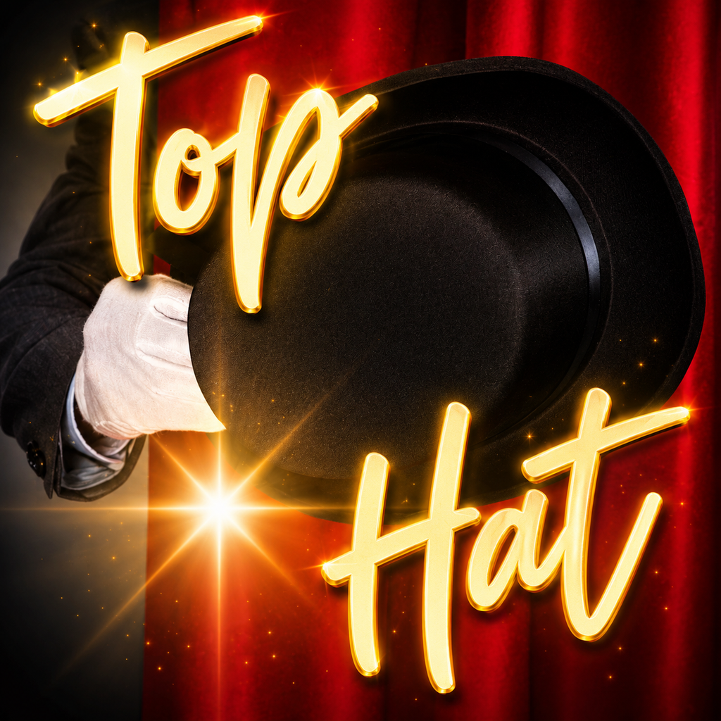 BLACK MAGICIAN PROFESSIONAL TOP HAT SUPPLIES AUSTRALIA MAGIC SHOP