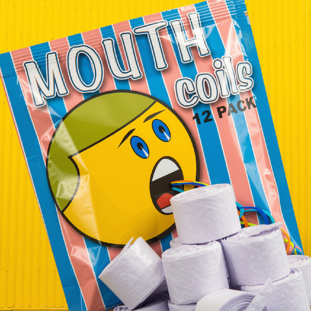 WHITE MOUTH COILS - 25FT MAGIC TRICK SUPPLIES AUSTRALIA