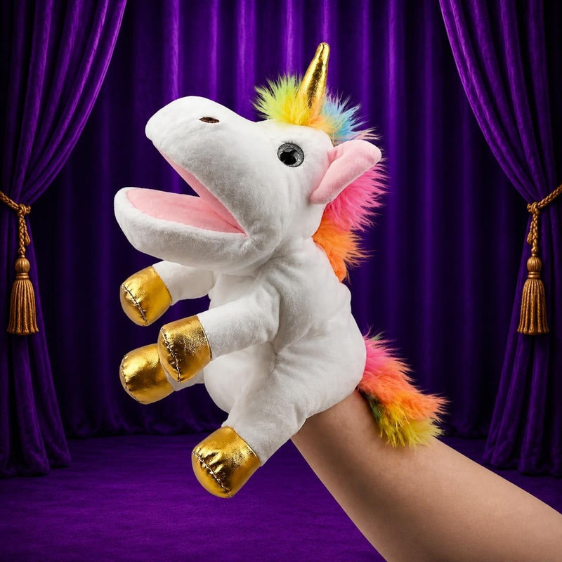 LUNA UNICORN PUPPET HAND PUPPET
