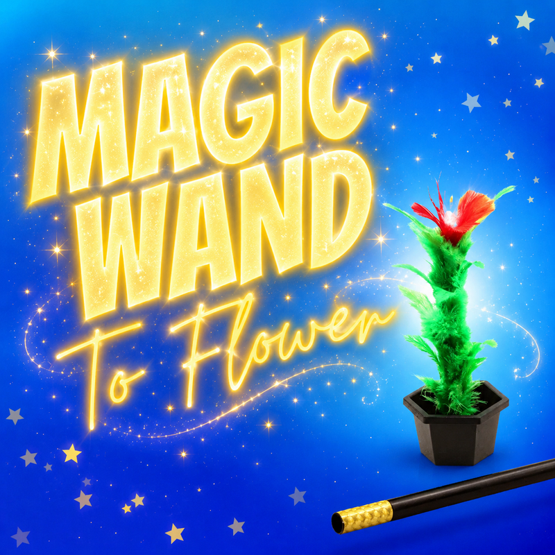 MAGIC WAND TO FEATHER FLOWER TRICK