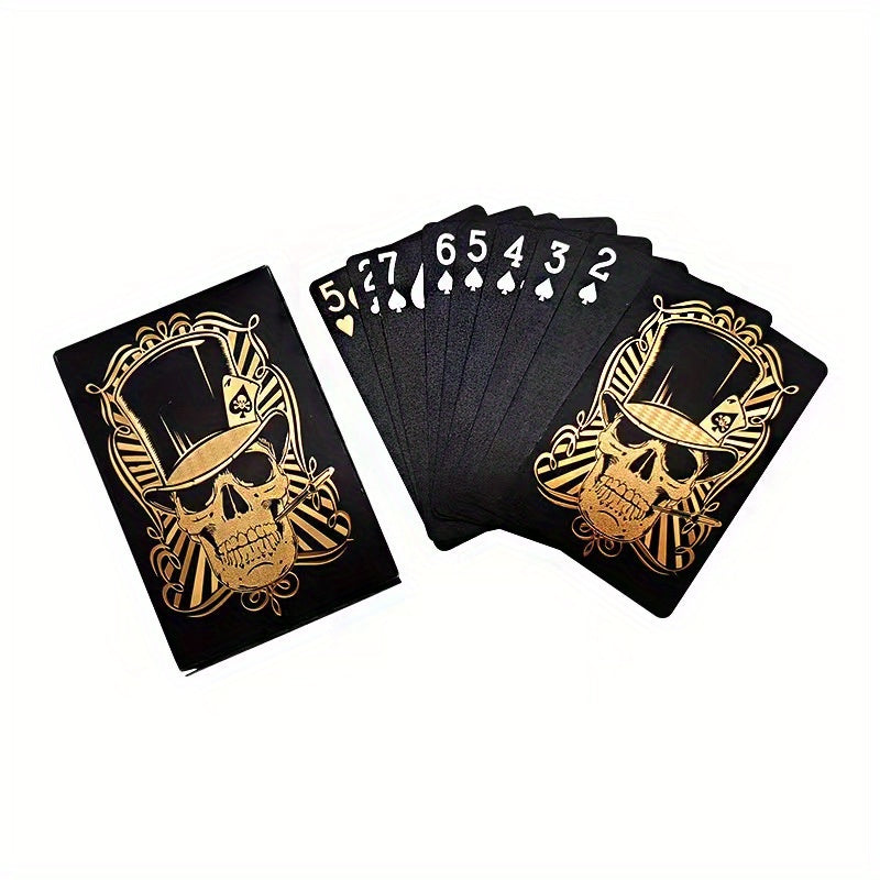 RENDITION BLACK SKULL PLAYING CARDS