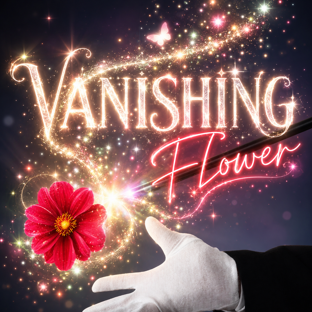 VANISHING FLOWER FROM FINGERTIPS MAGIC SHOP AUSTRALIA