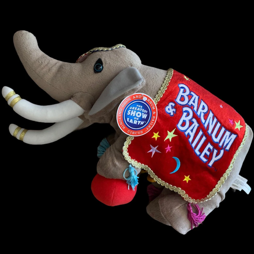 Barnum and bailey stuffed elephant on sale
