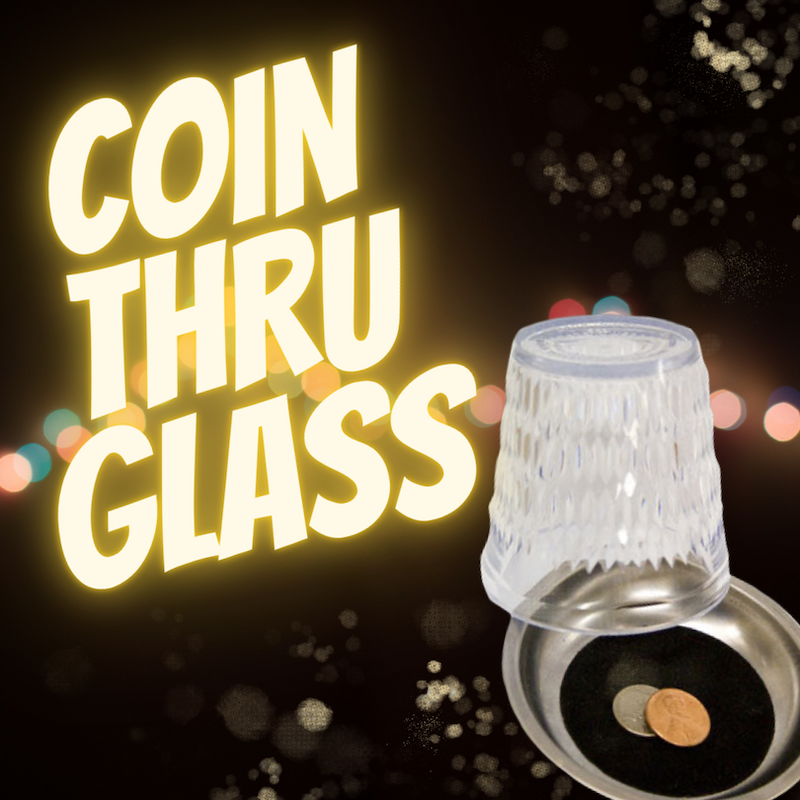Coin Thru Glass Magic Trick