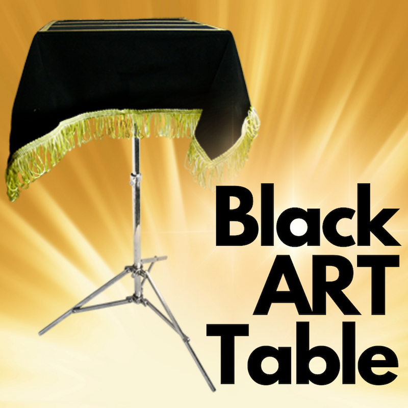 BLACK ART WELL TABLE