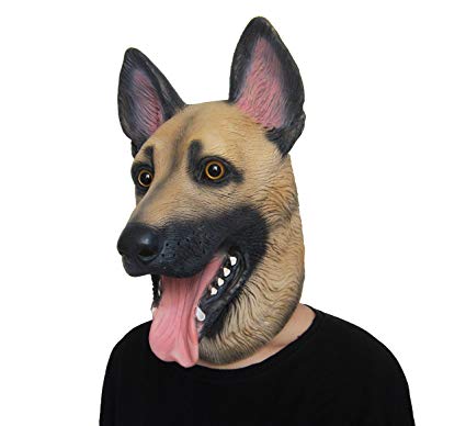 Dog Latex Fancy Dress Mask