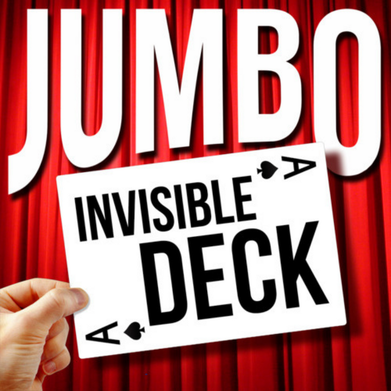 JUMBO INVISIBLE DECK BICYCLE (RED)